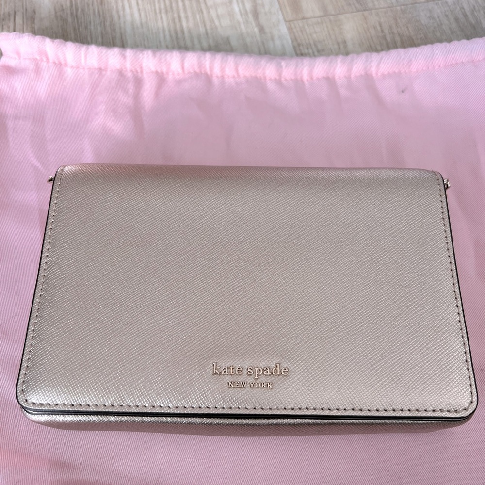 NWT Kate Spade Rose Gold Crossbody